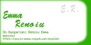 emma renoiu business card